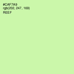 #CAF7A9 - Reef Color Image