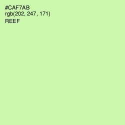 #CAF7AB - Reef Color Image