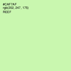 #CAF7AF - Reef Color Image