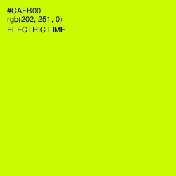 #CAFB00 - Electric Lime Color Image