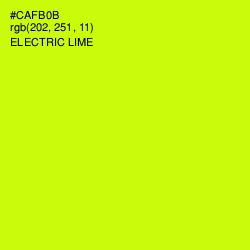 #CAFB0B - Electric Lime Color Image