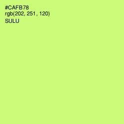 #CAFB78 - Sulu Color Image