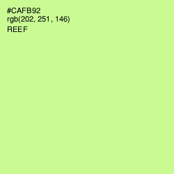 #CAFB92 - Reef Color Image