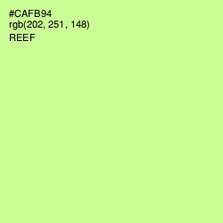 #CAFB94 - Reef Color Image