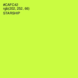#CAFC42 - Starship Color Image