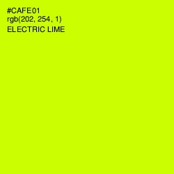 #CAFE01 - Electric Lime Color Image