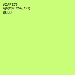 #CAFE79 - Sulu Color Image