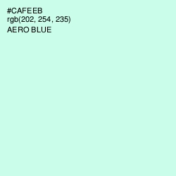 #CAFEEB - Aero Blue Color Image