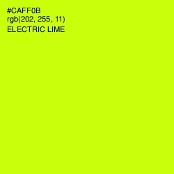 #CAFF0B - Electric Lime Color Image