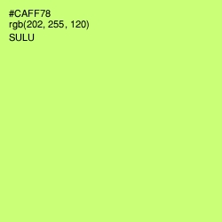 #CAFF78 - Sulu Color Image