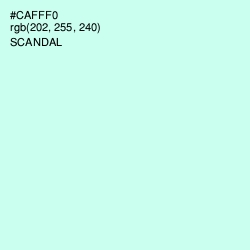 #CAFFF0 - Scandal Color Image