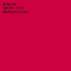 #CB0140 - Maroon Flush Color Image