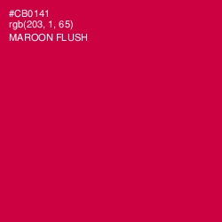 #CB0141 - Maroon Flush Color Image