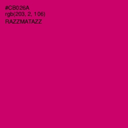 #CB026A - Razzmatazz Color Image