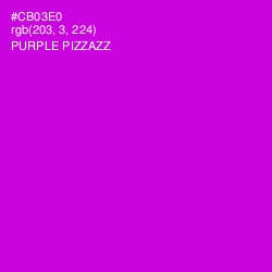 #CB03E0 - Purple Pizzazz Color Image