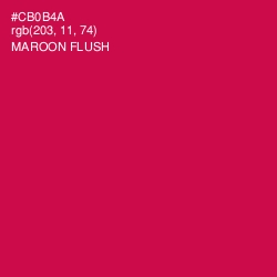 #CB0B4A - Maroon Flush Color Image