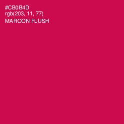 #CB0B4D - Maroon Flush Color Image