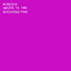 #CB0DC6 - Shocking Pink Color Image