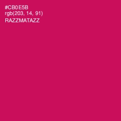 #CB0E5B - Razzmatazz Color Image