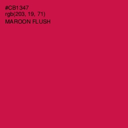 #CB1347 - Maroon Flush Color Image