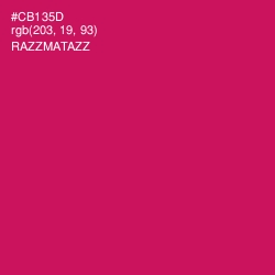 #CB135D - Razzmatazz Color Image