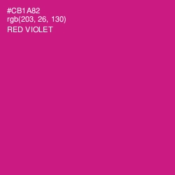 #CB1A82 - Red Violet Color Image