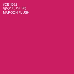 #CB1D62 - Maroon Flush Color Image