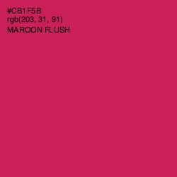 #CB1F5B - Maroon Flush Color Image