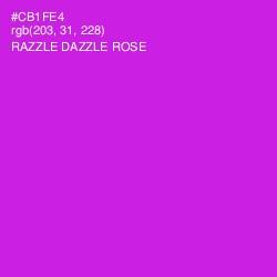 #CB1FE4 - Razzle Dazzle Rose Color Image