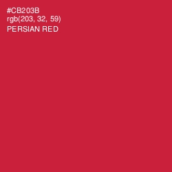 #CB203B - Persian Red Color Image