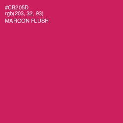 #CB205D - Maroon Flush Color Image