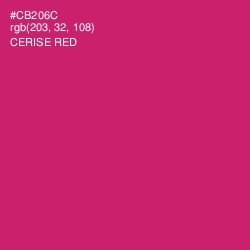 #CB206C - Cerise Red Color Image