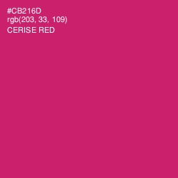#CB216D - Cerise Red Color Image