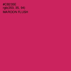 #CB235E - Maroon Flush Color Image