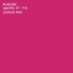#CB256E - Cerise Red Color Image