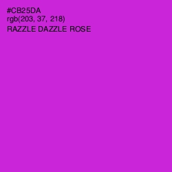 #CB25DA - Razzle Dazzle Rose Color Image