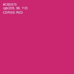 #CB2670 - Cerise Red Color Image