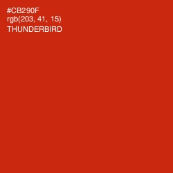 #CB290F - Thunderbird Color Image