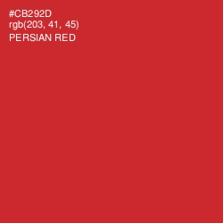 #CB292D - Persian Red Color Image