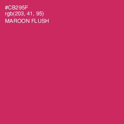 #CB295F - Maroon Flush Color Image