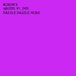 #CB29F3 - Razzle Dazzle Rose Color Image