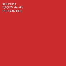 #CB2C2D - Persian Red Color Image