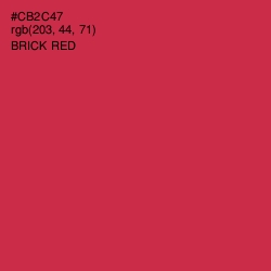 #CB2C47 - Brick Red Color Image