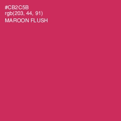 #CB2C5B - Maroon Flush Color Image