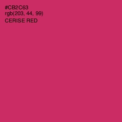 #CB2C63 - Cerise Red Color Image