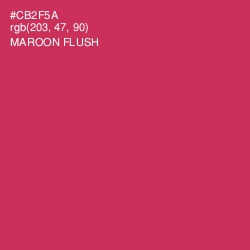 #CB2F5A - Maroon Flush Color Image