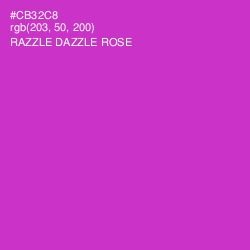#CB32C8 - Razzle Dazzle Rose Color Image