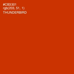 #CB3301 - Thunderbird Color Image