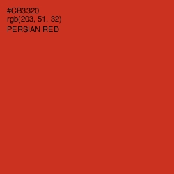 #CB3320 - Persian Red Color Image