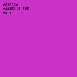 #CB33C6 - Razzle Dazzle Rose Color Image